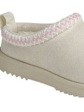Braided Slippers Cozy Slip On Ugg Inspired-cream